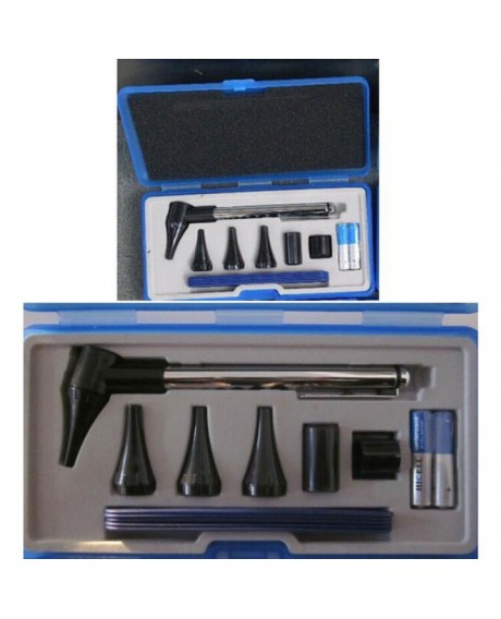 Stainless Steel Diagnostic ENT Kit Endoscope Fiber Otoscope Diagnosis Set for Ear Care Check