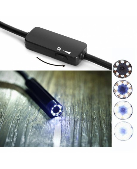 8LED Waterproof WiFi Endoscope Inspection 1200P Camera for PC Android iOS 10M