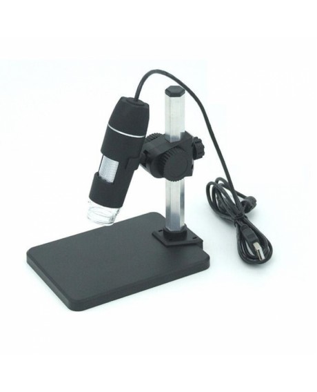 1-500x Continuous Zoom USB Digital Microscope 8-LED Endoscope