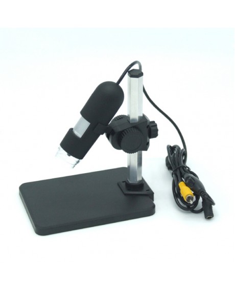 AV400 Digital 8 Adjustable LED Lights AV Interface 400X Microscope