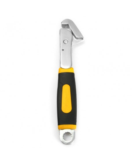 RT-K08 8" Universal Adjustable Hook Wrench Repair Tools Silver