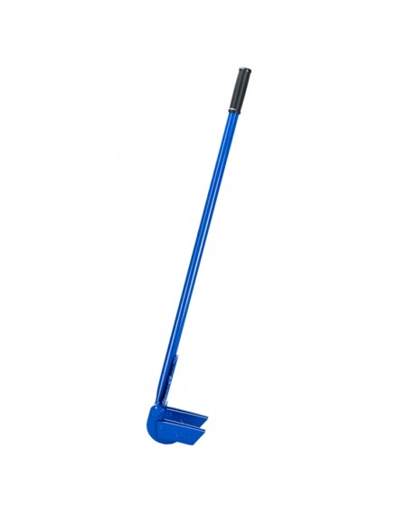 Premium Iron Pallet Buster Deck Wrecker Tool Wrecking Bar with Double Demolition Forks Blue