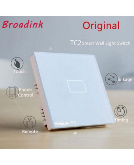 Broadlink TC2 Touching 1 Load Panel Switch Remote Wireless Light Controller UK Plug