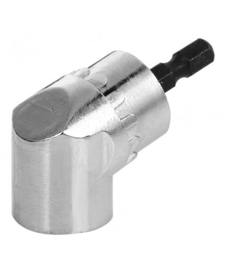 105-Degree 1/4" Sleeve Turn-off Connector Adapter Silver White & Black