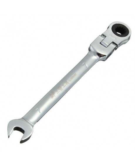12mm Flexible Pivoting Head Ratchet Combination Wrench Metric Tool