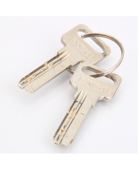 7AB Pins Cutaway Brass Both End Padlock Quick Open Practice Lock Key Locksmith