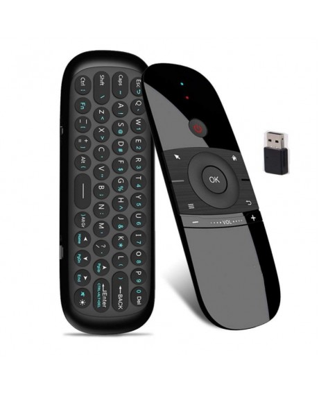 W1 Keyboard Mini Remote Control Rechargeble 2.4GHz Wireless Fly Air Mouse For Android TV Box/Mini PC/TV