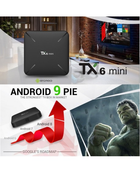 TX6 Mini Android 9.0 2GB + 16GB Wifi 4K Smart TV Box - US Plug