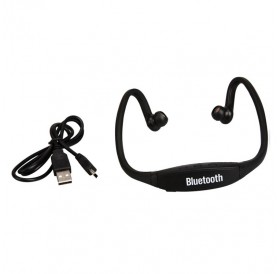 Sport Headset Headphone with Bluetooth Function Black
