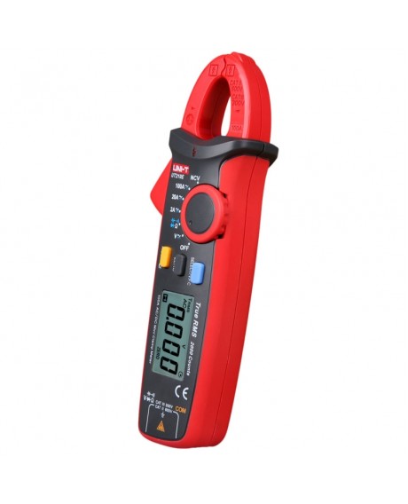 UNI-T UT210E Handheld RMS AC/DC Mini Digital Clamp Multimeter Resistance Capacitance Tester Red & Gray