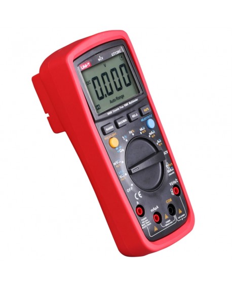 UNI-T UT139C 5999 Count True RMS Auto Range Digital Multimeter AD/DC Voltage Current Tester with Resistance Capacitance Temperature NCV Test Red & Gray