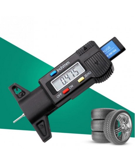 2pcs 0-25.4mm Digital Tire Thread Depth Gauge for Cars Trucks Vans SUV