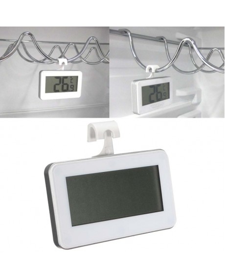 Wireless Water Leak Siren Alarm & Kitchen Fridge Warning Detector Thermometer