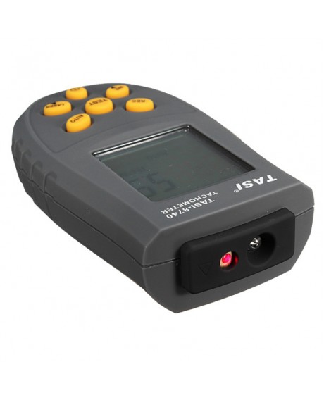 TASI-8740 Non-contact LCD Digital Laser Tachometer RPM Speed Gauge Gray