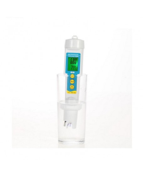 Mini Professional 3-in-1 Water Quality Meter pH & TDS Tester Multi-Parameter Monitor White & Yellow