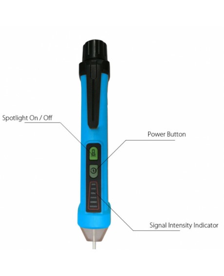 BSIDE AVD05 LED Non-Contact AC Voltage  Tester Pen - Black & Blue