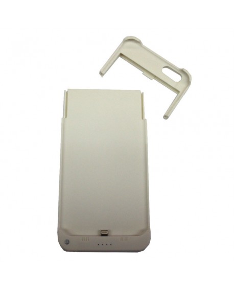 3.7V 6000mAh Rechargeable Backup Battery Power Case Cover for iPhone 6 Plus/6S Plus 5.5" White