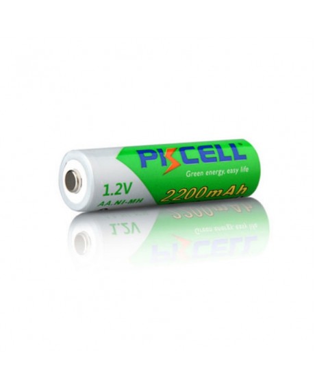 8pcs/2 Card PKCELL AA 1.2V 2200mAh Rechargeable Low Self-discharge Ni-MH Batteries Green