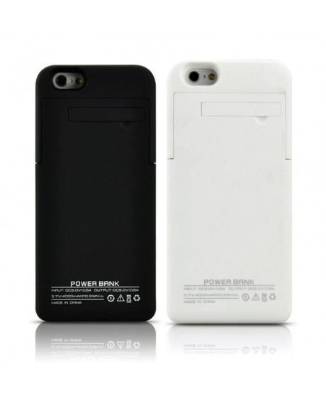 3.7V 4000mAh Rechargeable Backup Battery Case for iPhone 6s/6 4.7" White