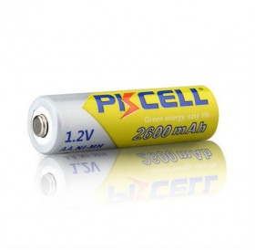 4pcs PKCELL AA 1.2V 2600mAh Rechargeable Ni-MH Batteries with Battery Box Yellow