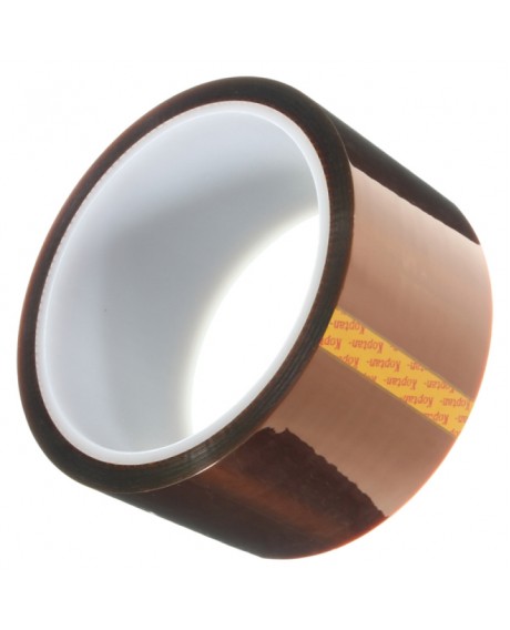 50mm x 30m High Temperature Tape Polyimide High Temperature Resistant Tape for Heat Transfer Vinyl, 3D Printing, Soldering, Masking