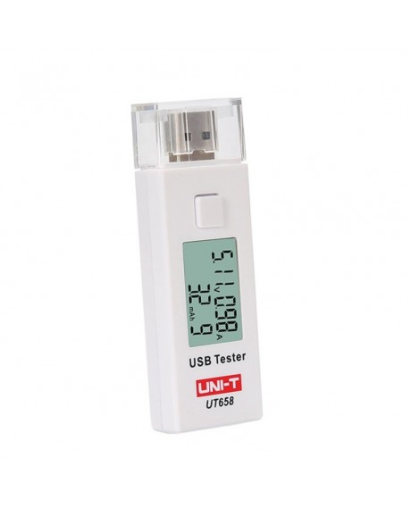 UNIT UT658 3-9V 0-3A 0-9999mAh Digital LCD Display USB Tester Charger Current Voltage Capacity Tester DC Voltmeter