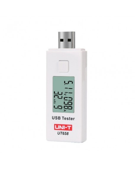 UNIT UT658 3-9V 0-3A 0-9999mAh Digital LCD Display USB Tester Charger Current Voltage Capacity Tester DC Voltmeter
