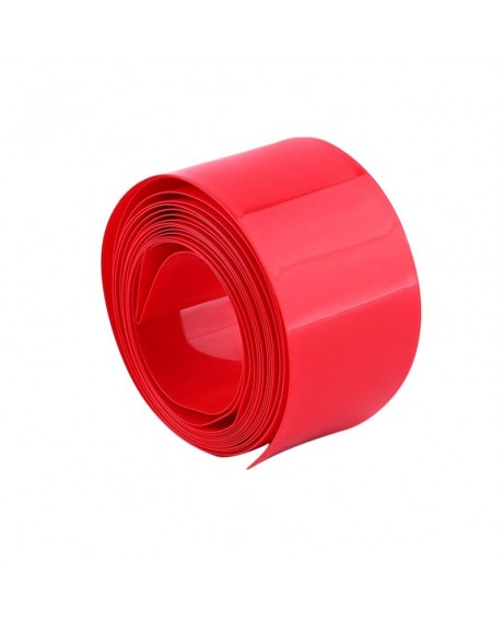 5m 29.5mm Wide PVC Heat Shrink Tubing Wrap (18650 18500 Battery) Red