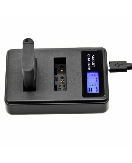 Dual Charger Smart LCD Display USB Dual Charger for Sony NP-BX1 Charger Smart Charging Protection Easy to Carry