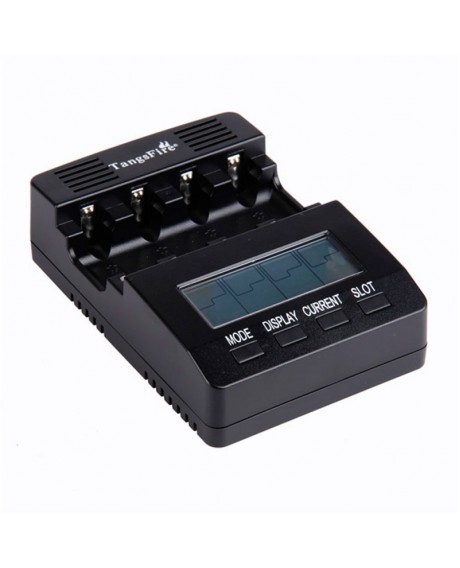 TangsFire BTS-C2000 LCD Display Professional Intelligent AA/AAA Battery Charger Black