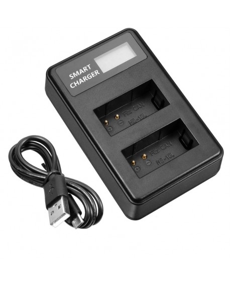 Dual Charger Smart LCD USB Dual Charger for Canon SX40 HS SX40HS