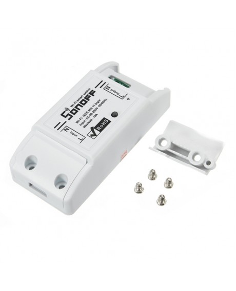 DIY Wi-Fi Wireless Remote Control Switch Module with Socket for Smart Home White
