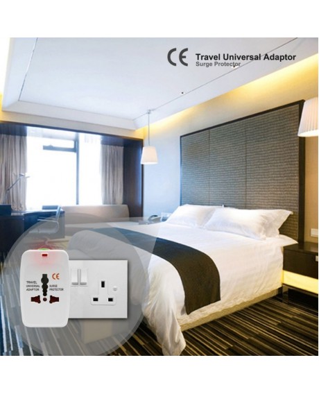 Universal Travel Adapter Worldwide Power Plug Wall AC Adaptor Charger with Dual USB Charging Ports US EU UK AUS NZ
