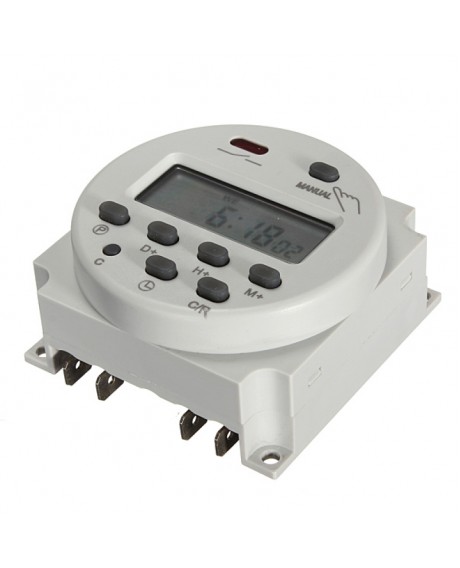 CN101A 12V 16A Digital Power Programmable Timer Switch White