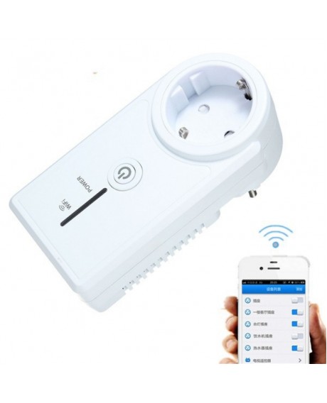 Smart WiFi Timing Socket Outlet App Remote Control Switch EU Plug White