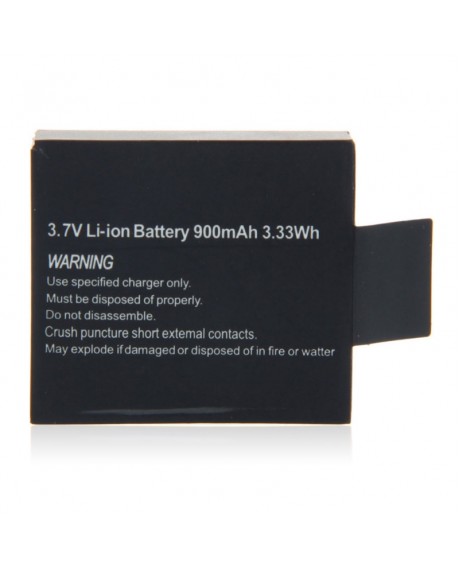 3.7V 900mAh Li-ion Battery for SJ4000/5000/7000 Camera Black