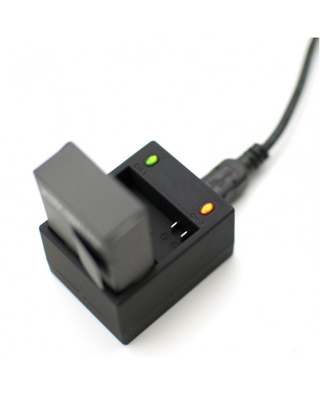 JUSTONE J057 3pcs 1300mAh Batteries + Dual Slot Charger + Power Cable for GoPro Hero 3/3 + Black