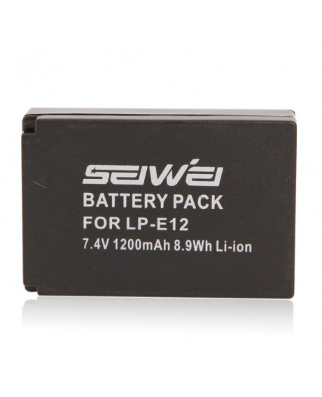 Seiwei Canon LP-E12 7.4V 1200mAh Full Decoding Li-ion Battery