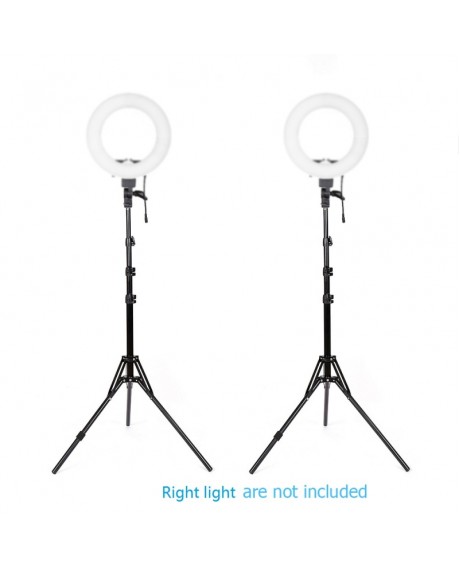 Vamery 2pcs 2m Light Stand Reflexed Light Stand Black