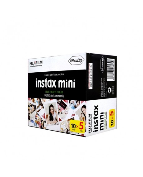 50pcs 86mm x 54mm Fujifilm Instax Mini Instant Film Photo Papers