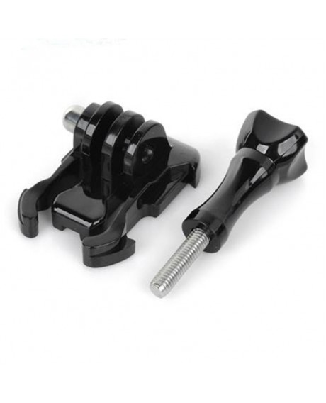 JUSTONE J113 Flat Surface Fast Assembling Mount Buckle with Long Screw for GoPro Hero 2/3/3 +/4/SJ4000 Black