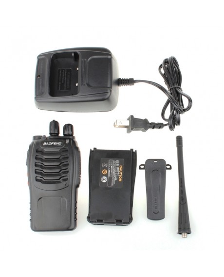 4pcs BaoFeng BF-888S 5W 400-470MHz Handheld Walkie Talkie US Plug - 2800mAh Batteries