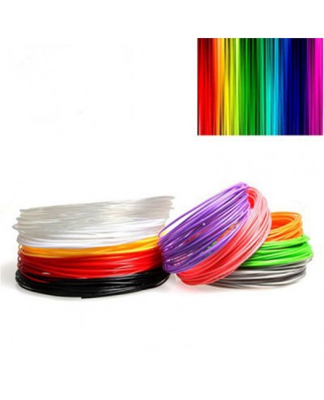 20pcs 5m 1.75mm ABS Filament for 3D Printer Pen 20-Assorted Color