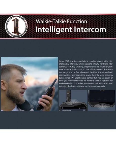 Ulefone Armor 3WT Walkie-Talkie Rugged Mobile Phone For European Union Countries