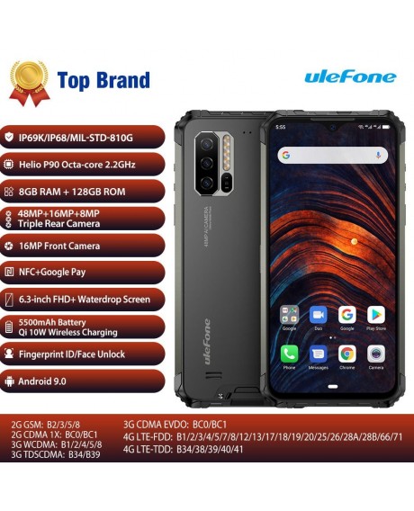 Ulefone Armor 7 IP68 Waterproof Rugged Mobile Phone For European Union Countries