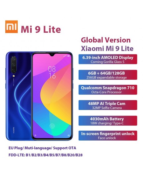 Global Version Xiaomi Mi 9 Lite Mobile Phone 6GB 128GB