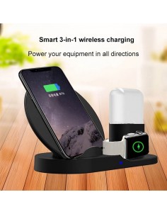 3 in 1 Wireless Charging Station USB Fast Charge Stations Phone Holder for IWatch Iphone Airpods