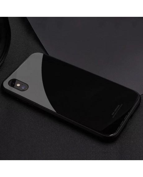 Metal-rimmed Mobile Phone Case Hardened Glass Magnetic Adsorption Protection Smartphone Cover Bumper Luxury Aluminum Frame Cases for Iphone X