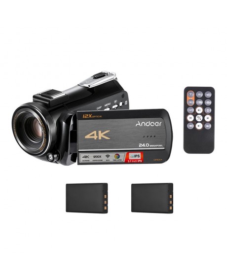 Andoer AC5 4K UHD 24MP Digital Video Camera Camcorder Recorder DV