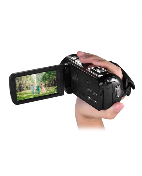 1080P Full HD Digital Video Camera Camcorder 16× Digital Zoom with Digital Rotation LCD Touch Screen Max. 24 Mega Pixels Support Face Detection
